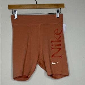 Nike Burnt Orange Training Bike Shorts